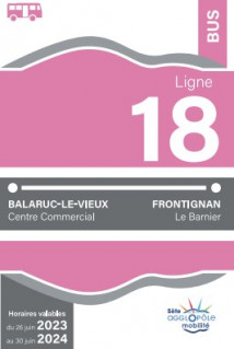 Ligne 18 Balaruc-le-Vieux / Frontignan