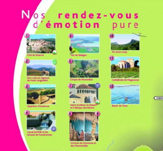 Carte touristique de l'Hérault