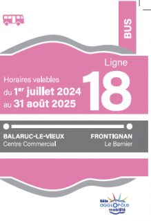 Ligne de bus n°18 | Balaruc-le-Vieux - Frontignan