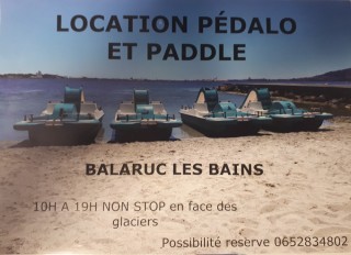 LOCATION DE PEDALO BALARUC LES BAINS