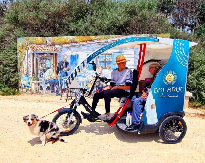 vélo taxi balaruc les bains