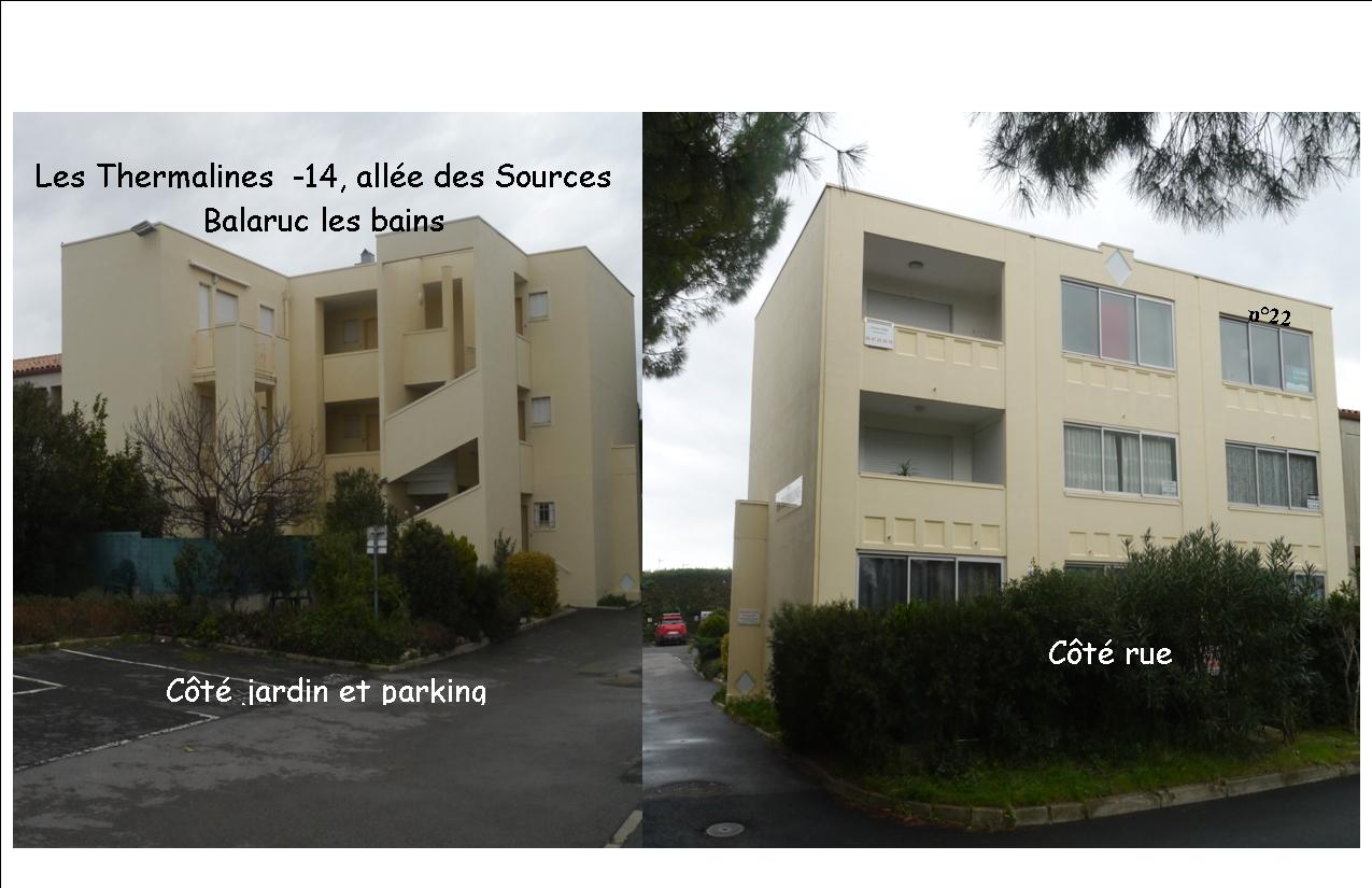 LOCATION BALARUC LES BAINS RESIDENCE THERMALINES@GIOUVE ROLAND