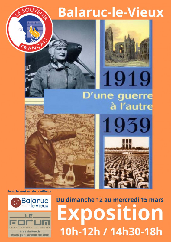 EXPOSITION :  1919-1939 D'UNE GUERRE À L'AUTRE